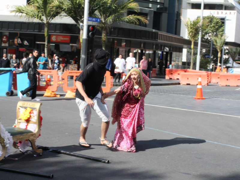 Scene from Dacoits At Diwali I October 2012 — Prayas Theatre